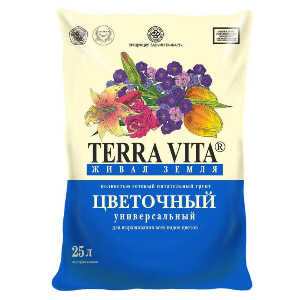 Грунт «TERRA VITA» Цветочный 25л