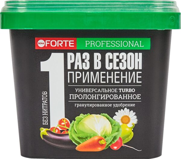 Удобрение Bona Forte Turbo Универсальное пролонгированное с кремнием, 1 л